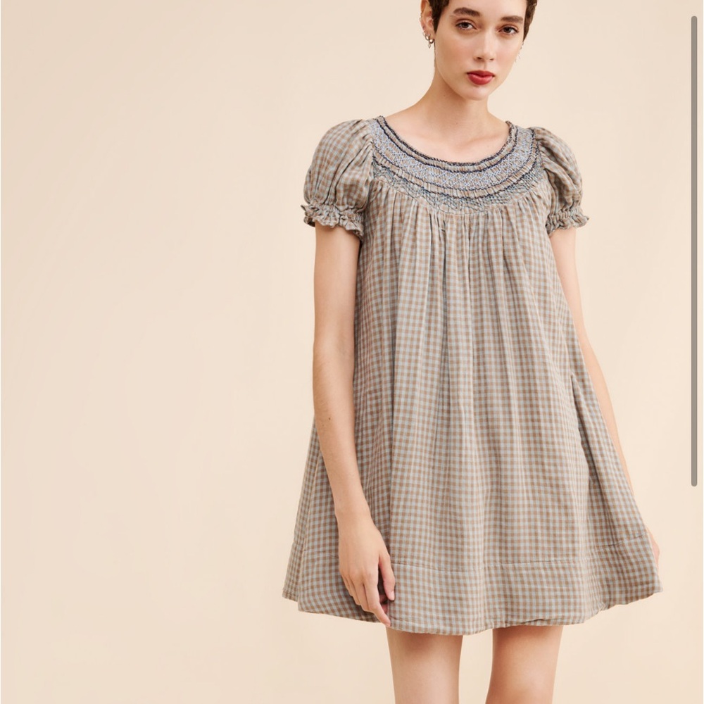 Free people Poet plaid dress
